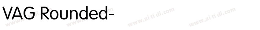 VAG Rounded字体转换